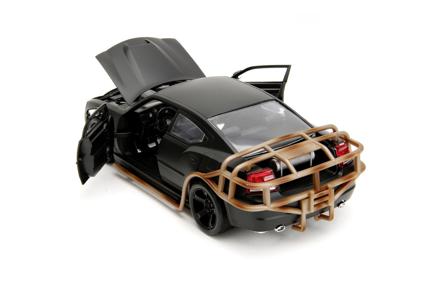 Dodge Charger 2006 negru mat cu grilaj in spate Fast and Furious X - 1/24 Jada