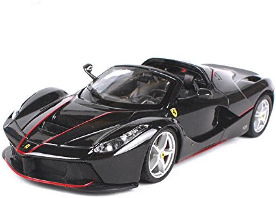 Ferrari LaFerrari Aperta 2016 negru cu vitrina plexiglass - 1/24 Bburago