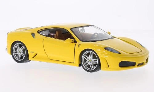Ferrari F430 2004 galben cu vitrina plexiglass - 1/24 Bburago