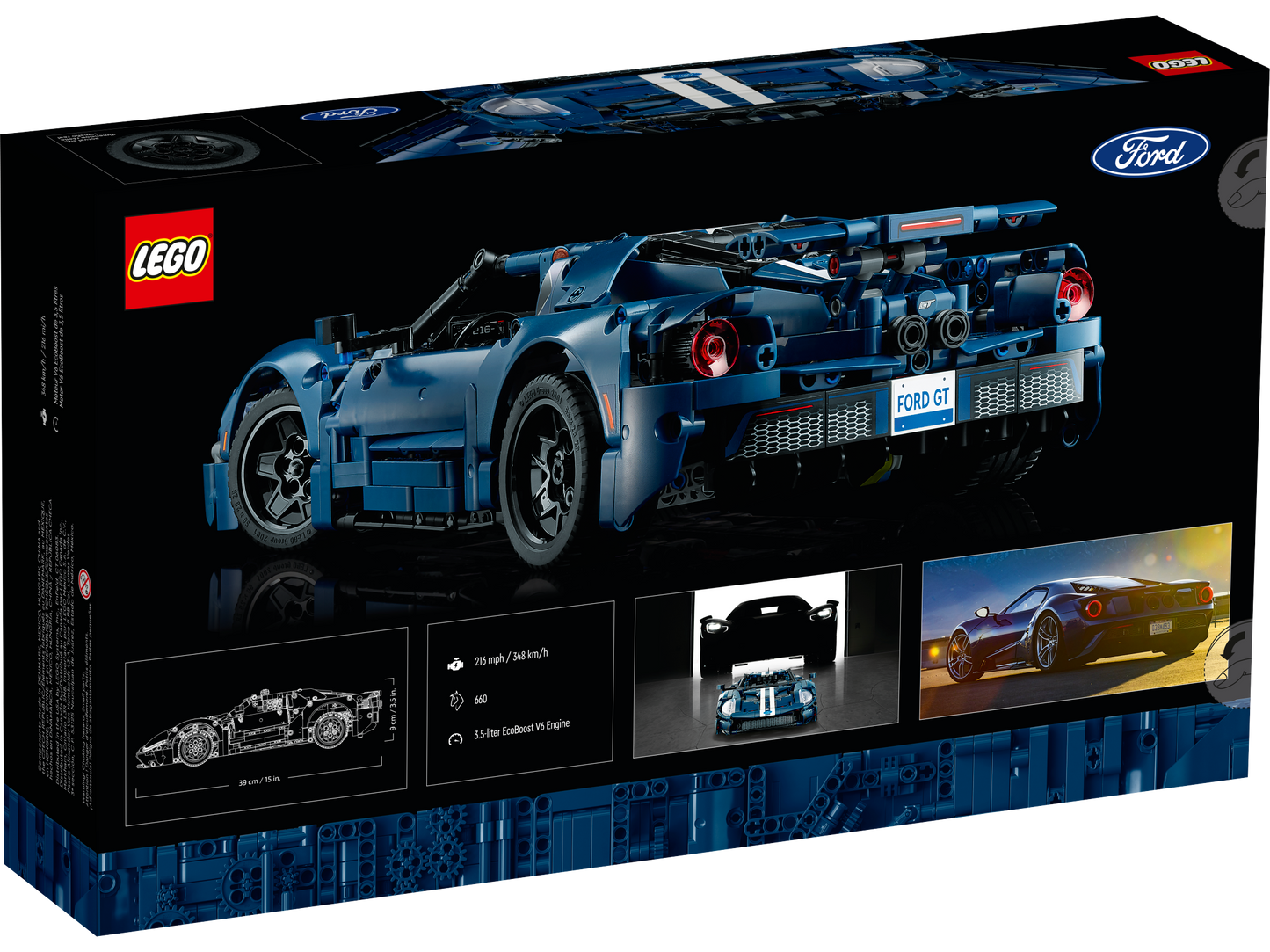 LEGO Technic 42154 - Ford GT 2022 (1466 piese)