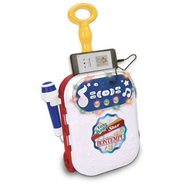 Karaoke pentru copii cu 1 microfon si lumina BONTEMPI - Troller