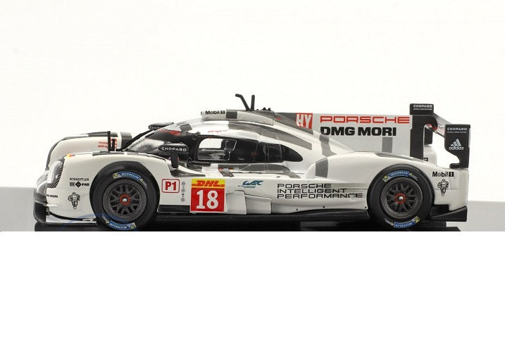Porsche 919 Hybrid #18 1000km Spa 2015 cu vitrina plexiglass - 1/43 IxoModels