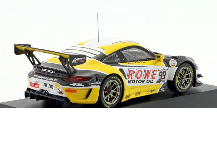 Porsche 911 GT3 R #99 ROWE 24h Spa 2019 cu vitrina plexiglass - 1/43 IxoModels