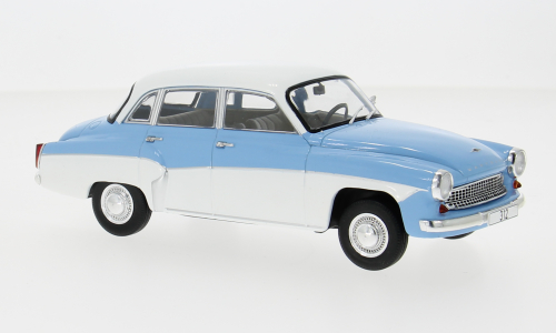 Wartburg 312 bleu/alb 1965 - 1/24 Whitebox