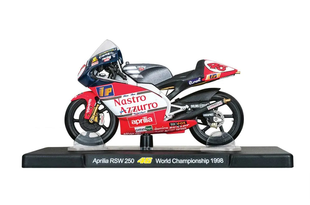 Motocicleta Aprilia RSW 250 World Championship 1998 - 1/18 Altaya