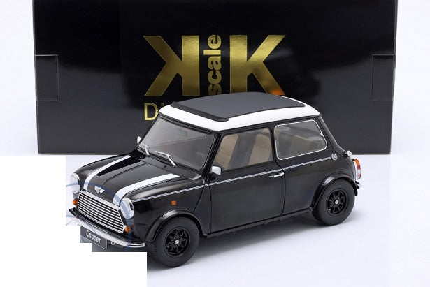 Mini Cooper negru Sunroof cu volan pe stanga - 1/12 KK-Scale
