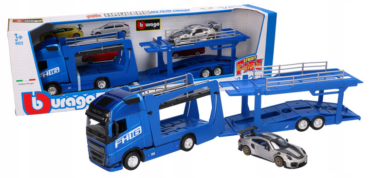 Transportor Volvo FH16 si Porsche 911 GT2 RS - 1/43 Bburago