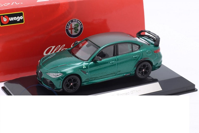 Alfa Romeo Giulia GTAm verde cu vitrina plexiglass - 1/43 Bburago