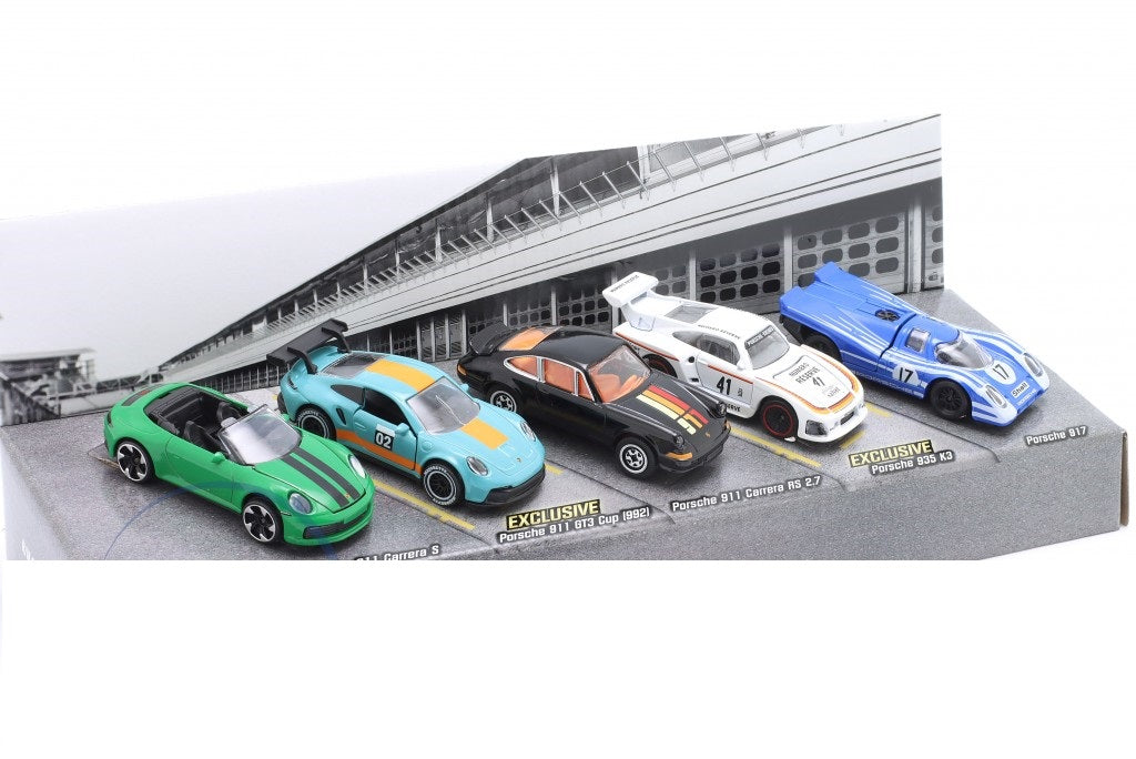 SET 5 masinute Porsche Edition - 1/64 Majorette
