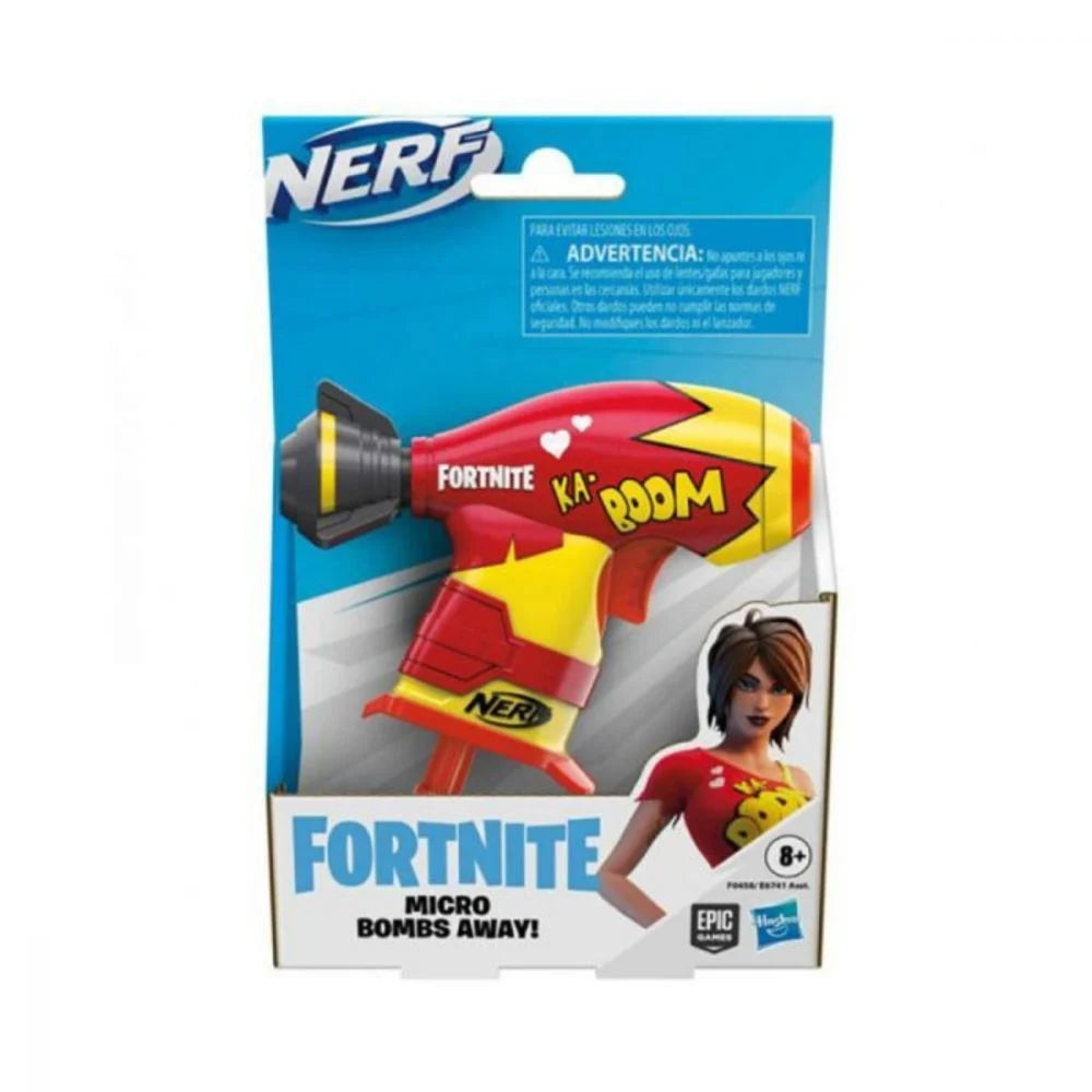 Pistol Nerf Fortnite Microshots Ts - Bombs Away cu 2 gloante