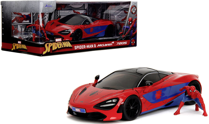 McLaren 720S si figurina Spider-man - 1/24 Jada