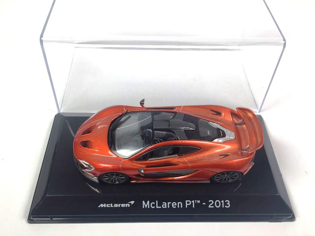 McLaren P1 2013 portocaliu cu vitrina plexiglass - 1/43 Altaya