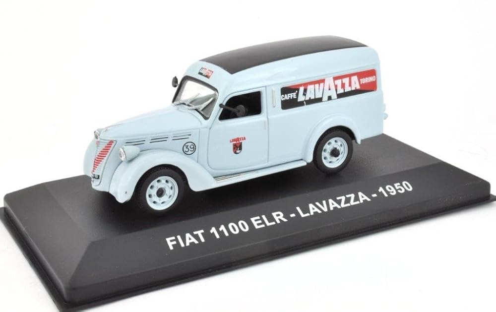Fiat 1100 ELR - Lavazza 1950 cu vitrina plexiglass - 1/43 Altaya