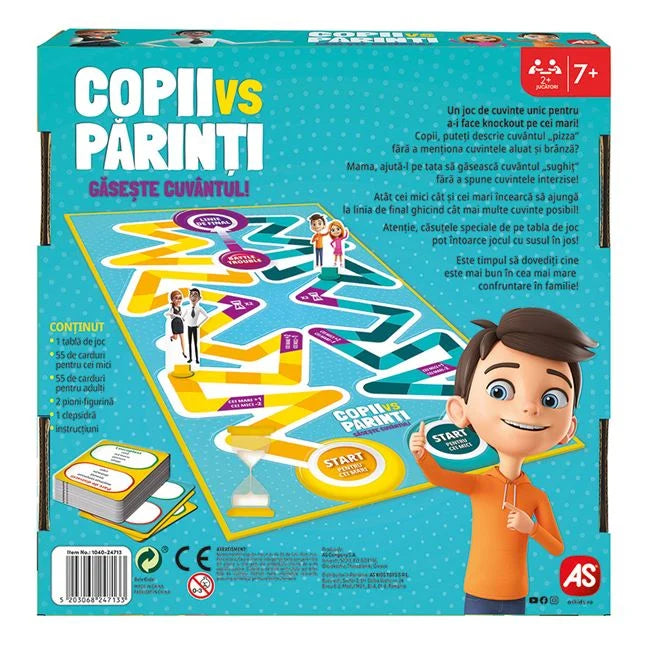 Joc de societate AS Games - Copii vs Parinti Gaseste cuvantul!