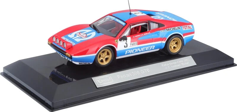 Ferrari 308 GTB 1982 #3 cu vitrina plexiglass - 1/43 Bburago Signature