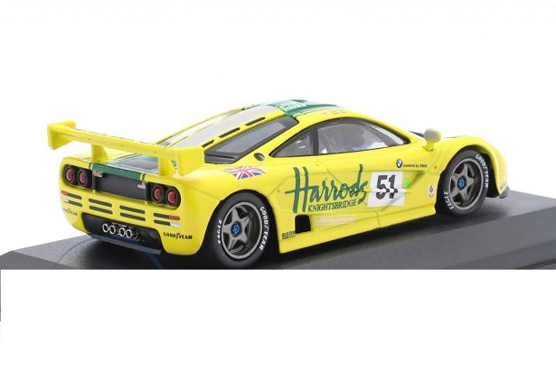 McLaren F1 GTR galben/verde #51 cu vitrina plexiglass - 1/43 Altaya