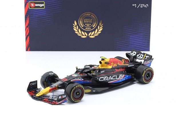 Formula 1 Oracle Red Bull Racing RB19 2023 Sergio Perez #11 cu vitrina plexiglass UNITED STATES Grand Prix - 1/24 Bburago