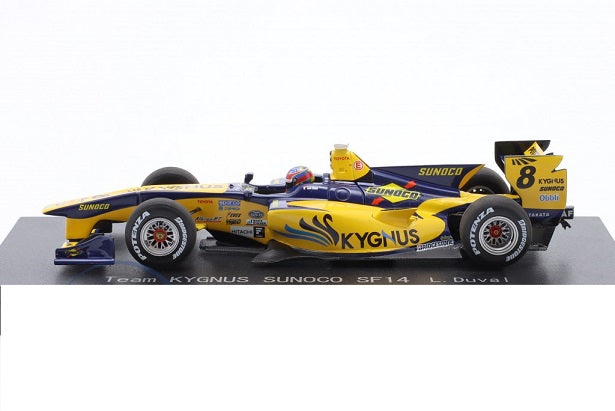 Formula 1 Team Kygnus Sunoco SF14 L.Duva I cu vitrina plexiglass - 1/43 Ebbro
