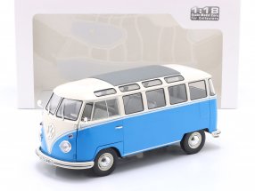 Volkswagen T1 Samba 1962 albastru/alb - 1/18 Solido