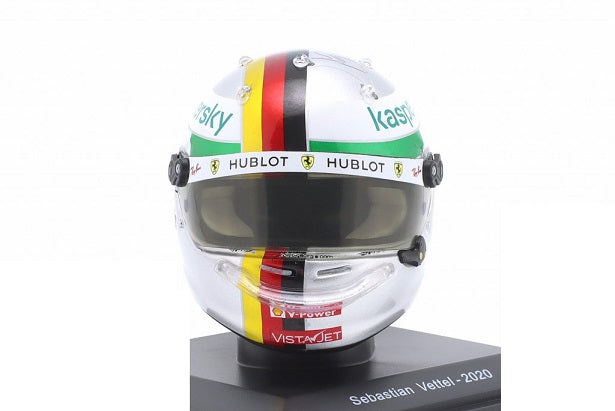Casca Sebastian Vettel 2020 cu vitrina plexiglass - 1/5 Spark