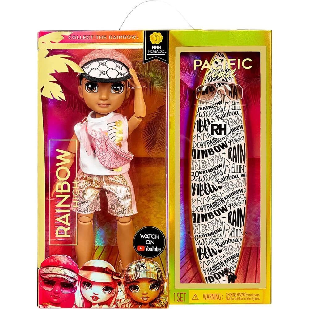 Papusa Rainbow High - FINN ROSADO