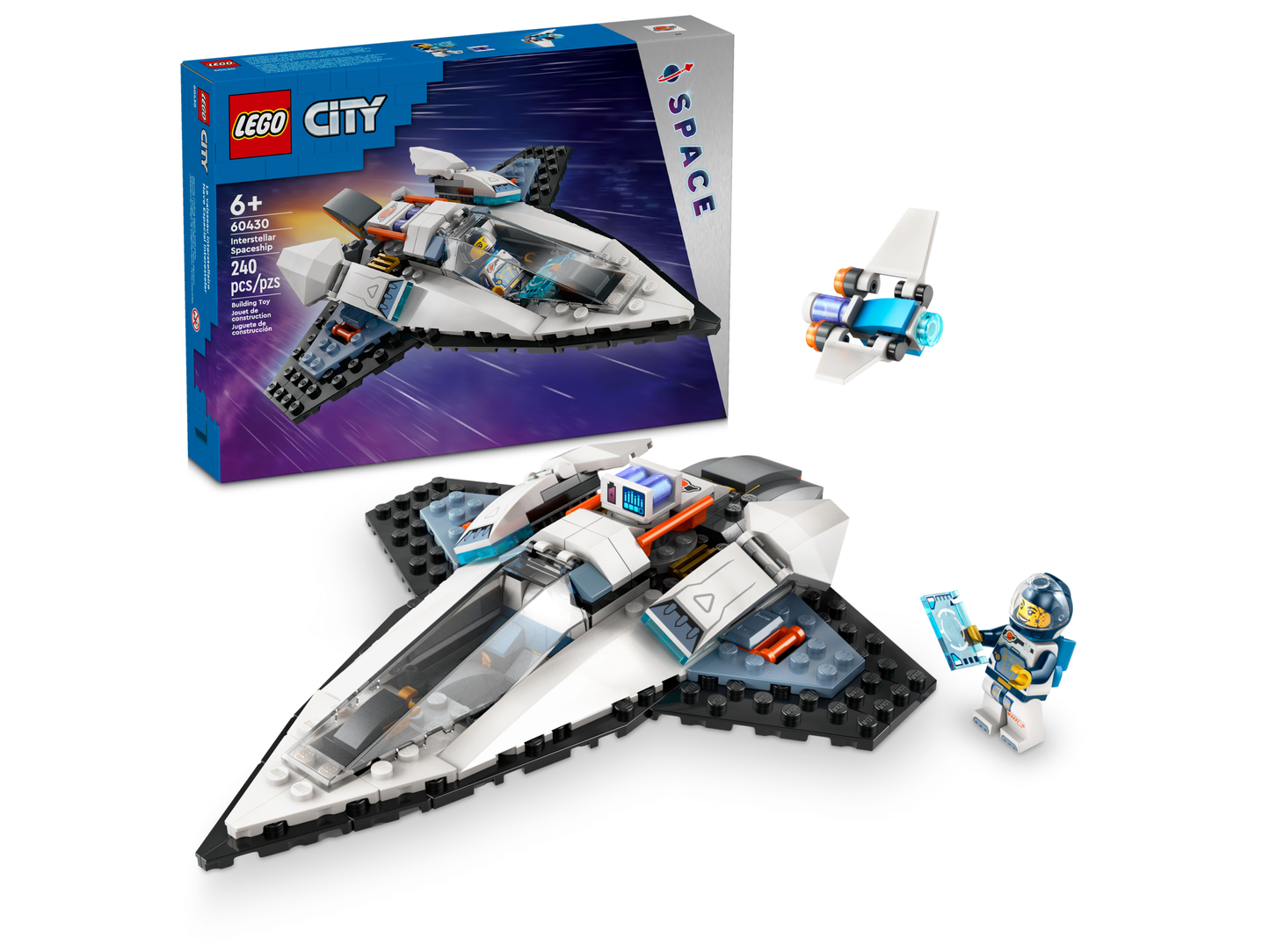 LEGO City 60430 - Nava spatiala interstelara (240 piese)