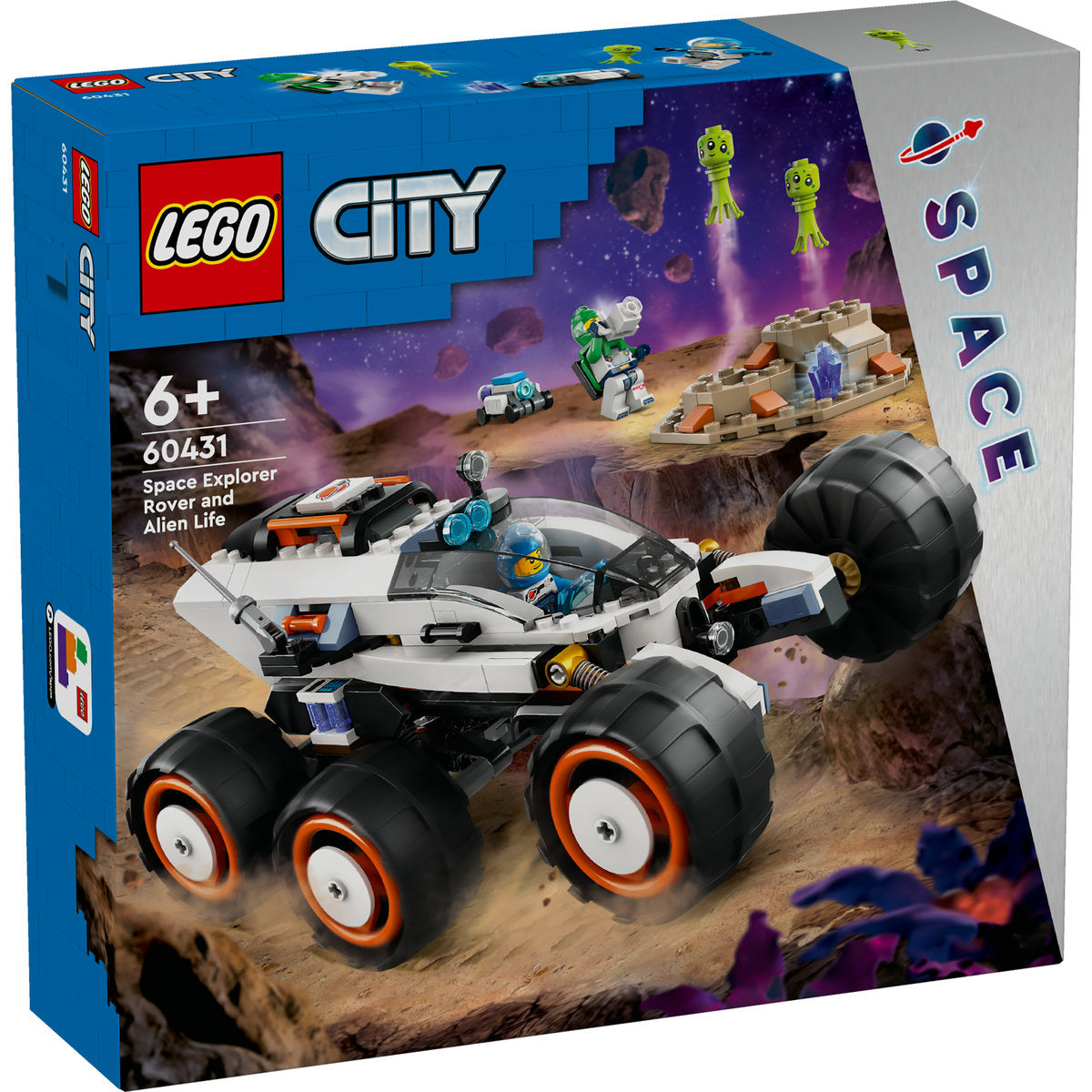 LEGO City 60431 - Rover de explorare spatiala si viata extraterestra (311 piese)