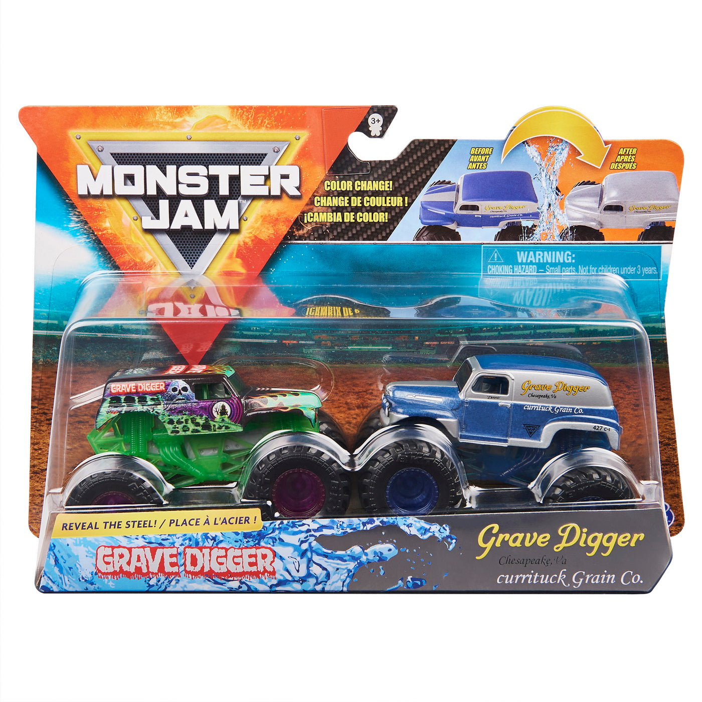 Set 2 masini Monster Jam Grave Digger si Grave Digger Chesapeake - 1/64