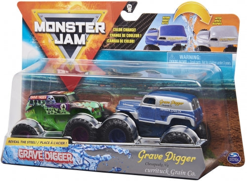 Set 2 masini Monster Jam Grave Digger si Grave Digger Chesapeake - 1/64
