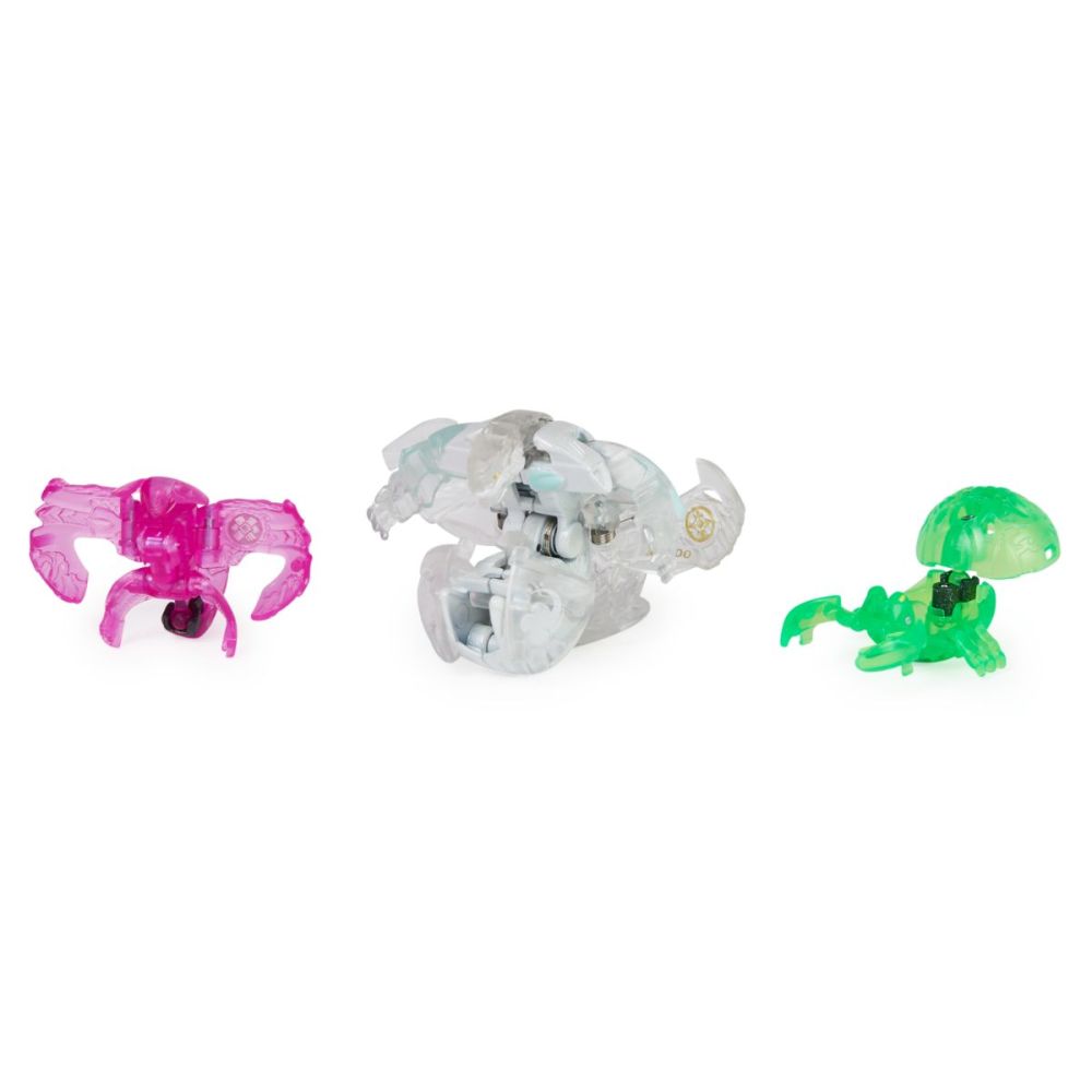 Set 3 Figurine Bakugan Evolutions Platinum Series - Wrath,Nano Clutch si Nano Echo