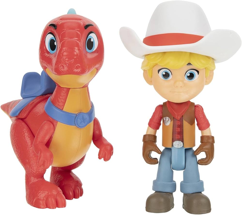 Figurina cu dinozaur Dino Ranch - Jon si Blitz