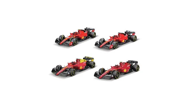 Set 4 machete Formula 1 Ferrari Leclerc/Sainz 2022-2023 - 1/43 Bburago