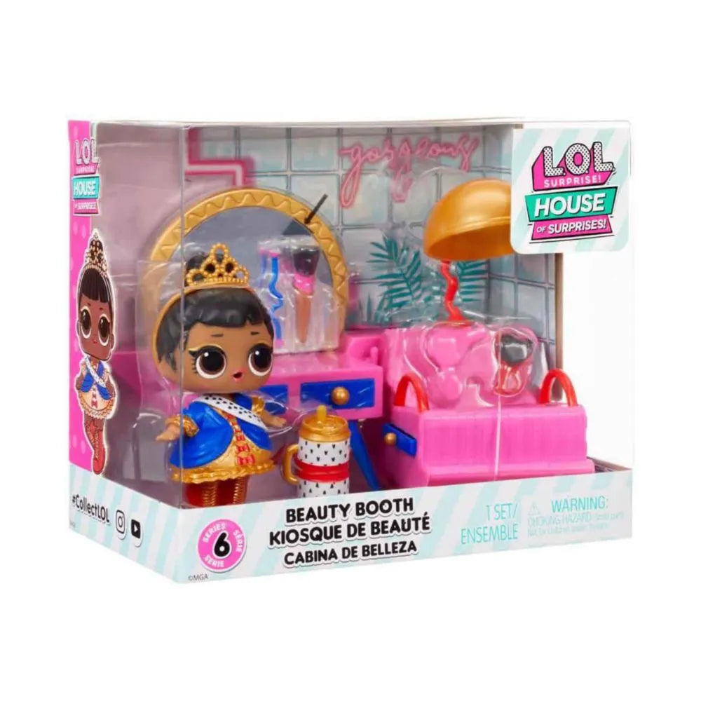 Set papusa LOL Surprise Beauty Booth - Her Majesty cu 8 surprize