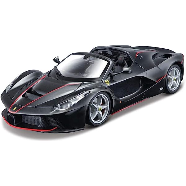 Ferrari LaFerrari Aperta 2016 negru cu vitrina plexiglass - 1/24 Bburago