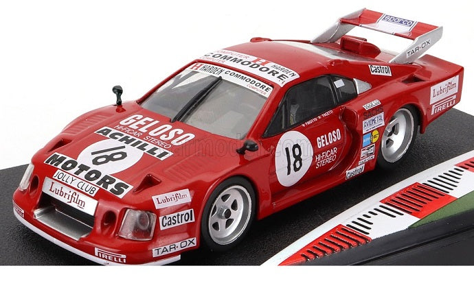 Ferrari 308 Gtb 6h Silverstone 1981 C. Facetti / M.Finotto cu vitrina plexiglass - 1/43 Altaya