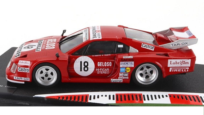 Ferrari 308 Gtb 6h Silverstone 1981 C. Facetti / M.Finotto cu vitrina plexiglass - 1/43 Altaya