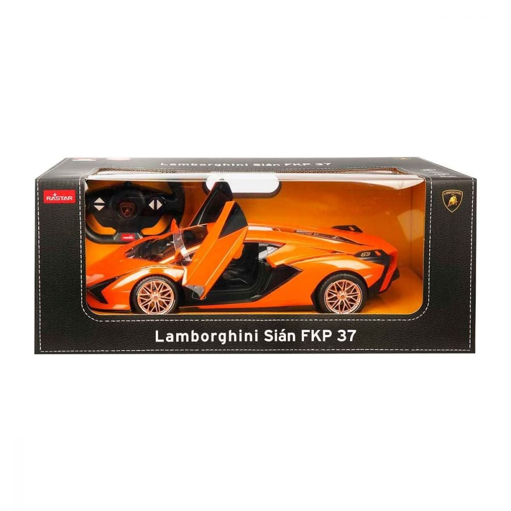 Lamborghini Sian portocaliu cu telecomanda - 1/14 Rastar