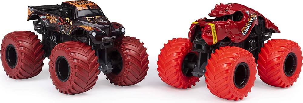 Set 2 masini Monster Jam - Captains Cuse si Crush Station 1/64