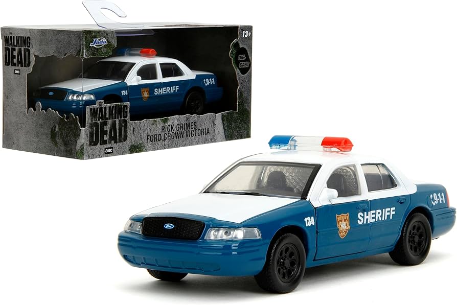Masinuta The Walking Dead Rick Grimes Ford Crown Victoria - 1/32 Jada