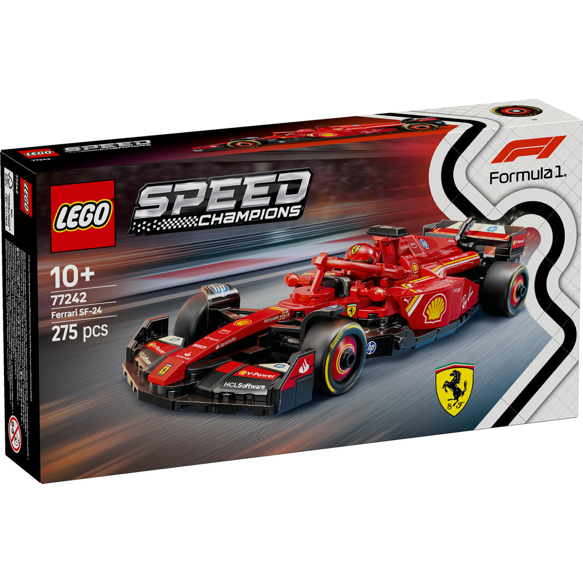 LEGO Speed Champions 77242 - Masina de curse F1 Ferrari SF-24 (275 piese)