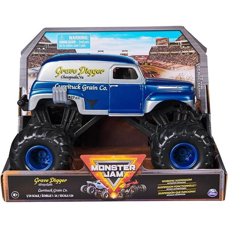 Monster Jam Grave Digger Currituck Grain (metalic) - 1/24