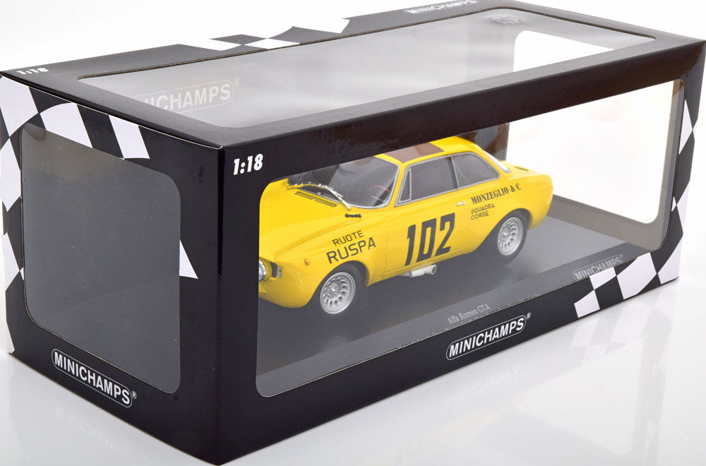 Macheta Alfa Romeo GTA Maurizio Zanetti / Renzo Ruspa - Targa Florio 1971 1/300pcs #102 - 1/18 Minichamps