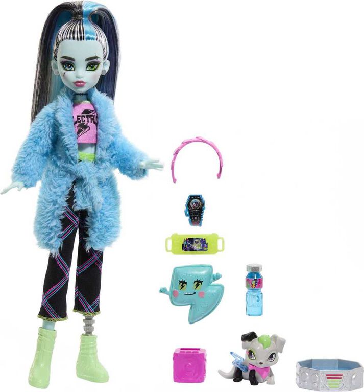 Papusa Monster High Pijama Party - Frankie Stein cu accesorii