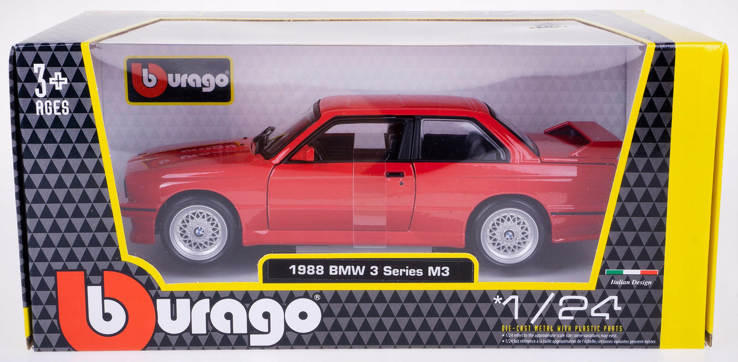 BMW M3 E30 1988 rosu - 1/24 Bburago