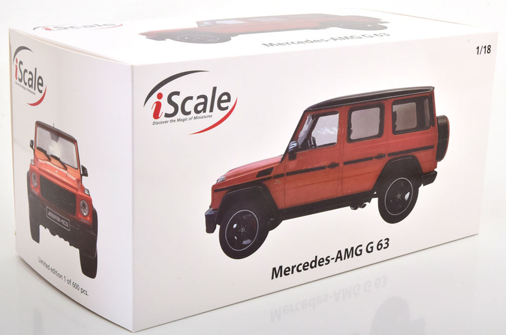 Mercedes-Amg G63 portocaliu 1/600pcs - 1/18 IScale