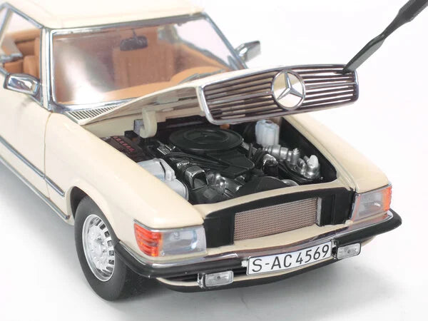 Mercedes-Benz 350 SL 1977 Hard Top Ivory - 1/18 SunStar