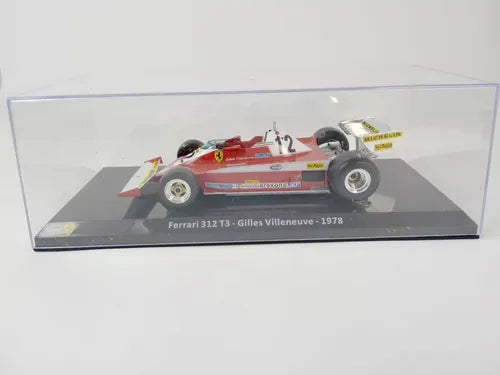 Formula 1 Ferrari 312 T3 #12 - Gilles Villeneuve 1978 cu vitrina plexiglass - 1/24 Premium Collectibles