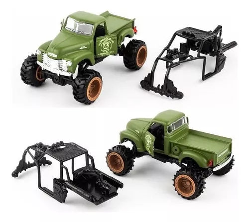Chevrolet 3100 verde Off-road Fresh Metal Desert Rebels - 1/43 Maisto
