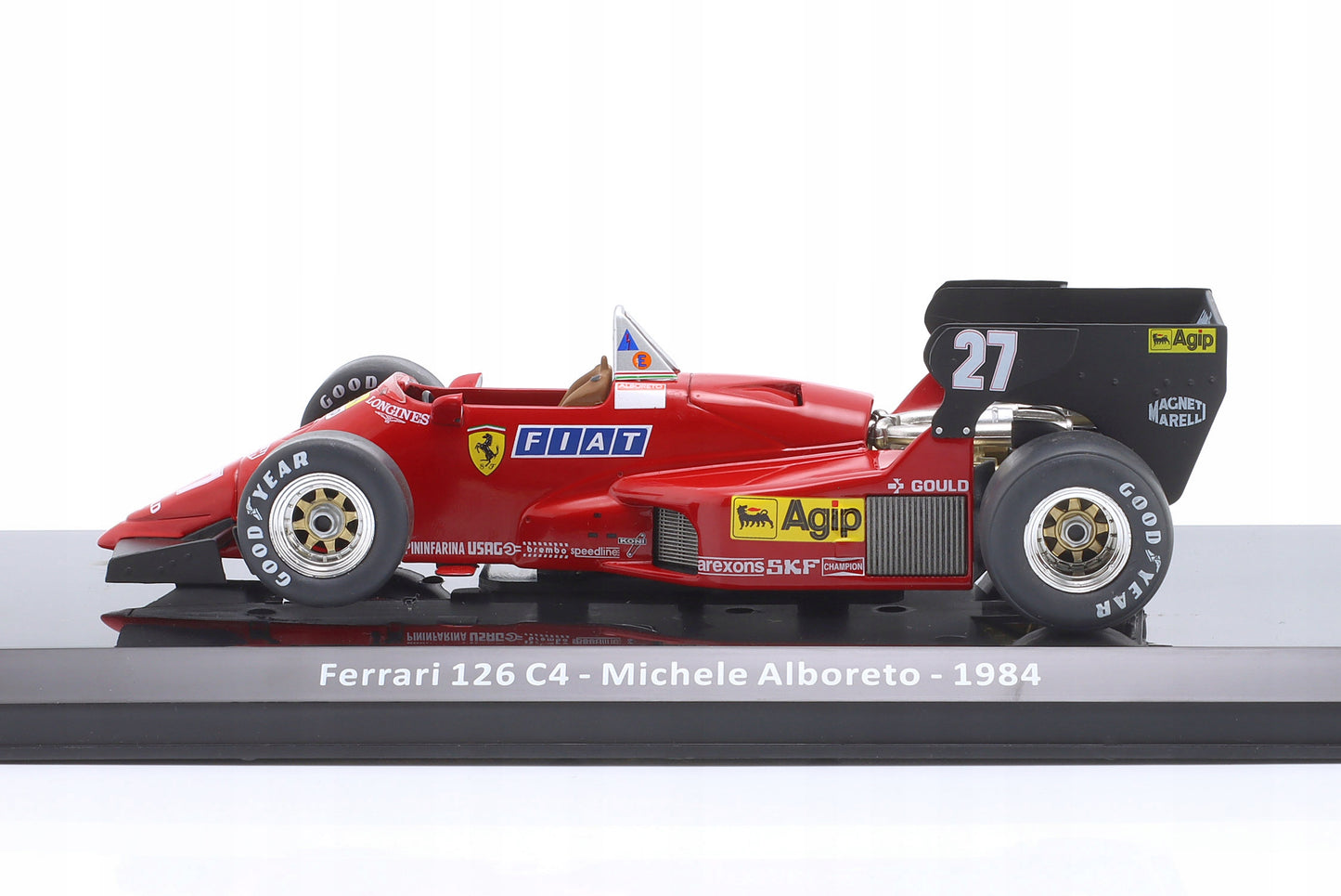 Formula 1 Ferrari 126 C4 - Michele Alboreto 1984 #27 cu vitrina plexiglass - 1/24 Premium Collectibles