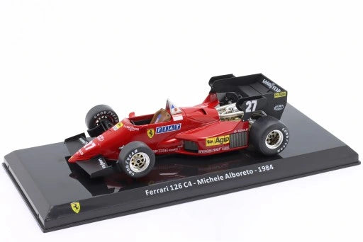 Formula 1 Ferrari 126 C4 - Michele Alboreto 1984 #27 cu vitrina plexiglass - 1/24 Premium Collectibles